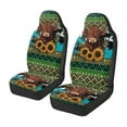 thumbnail image 4 of Pzuqiu Aztec Highland Cow Car Front Seat Cover Soft Comfortable Car Seats Covers Front Seats Only Easy to Install Anti-Slip Auto Interior Covers Full Coverage Universal Fit for Cars SUV, 4 of 7