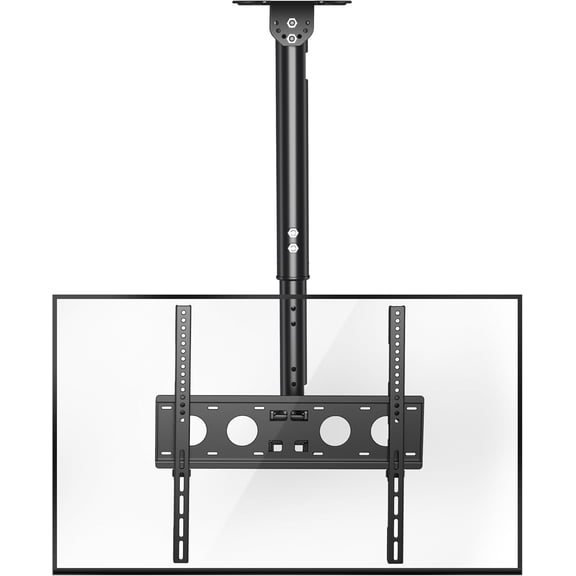 Ceiling TV Mount Full Motion TV Bracket for Most 26 to 65 Inch Flat Curved TVs/Monitors, Swivel Tilt Height Adjustable Hanging Mount, Hold up to 100 Lbs, VESA 400x400mm MCA3