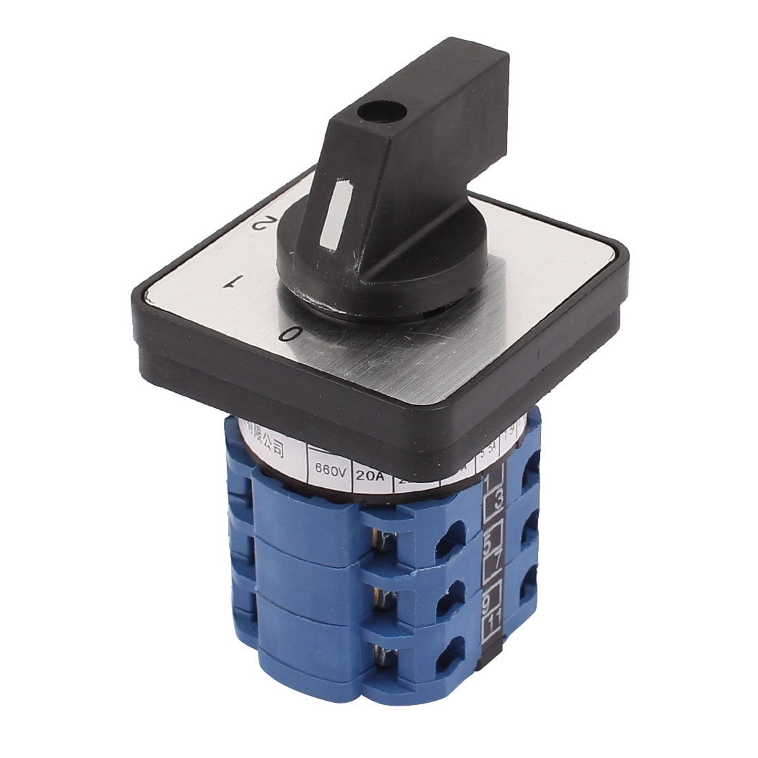 SZW26-20 660V 20A 4-Position Panel Mounting Rotary Selector Switch
