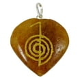 thumbnail image 1 of Harmonize Calcite Stone Heart Shape Pendant Symbol Spiritual Energy Generator Amulet Reiki Healing Stones, 1 of 1