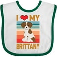 thumbnail image 3 of Inktastic Brittany Spaniel Dog Boys or Girls Baby Bib, 3 of 4