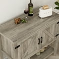 Homfa Small Buffet 35.4" Farmhouse Sideboard with Storage