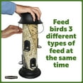 thumbnail image 6 of Pennington Earth Smart Black Recycled Resin Triple Swirl Chamber Wild Bird Tube Feeder, 5 lb. Capacity 2 Pack, 6 of 13