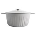 thumbnail image 1 of Olla Holandesa Martha Stewart de 4,7 L gris esmaltada de hierro fundido, 1 of 8