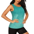 thumbnail image 2 of Fotbe Teal Turquoise1 Blusas Sin Mangas para Mujer – Estilo Casual, Corte Suelto, Slim-Fit, Cuello Redondo Deportivo, Tops de Verano para Gimnasio y Yoga-X-Large, 2 of 7