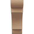 thumbnail image 2 of 2"W x 4"D x 6"H Classic New Brighton Rough Cedar Woodgrain TimberThane Corbel, Primed Tan, 2 of 6