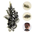 thumbnail image 5 of Vintage Negro Rosa Flor Estilo Rhinestone Clip de pelo Retro Horquilla Accesorios para el cabello para mujeres niñas, 5 of 5