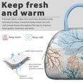 thumbnail image 3 of Insulated Lunch Bag Women, Reusable Seashore Seashell Coral Starfish Rustic Tote Lunch Box, Leakproof Cooler Lunch Bags for Work Office Travel Picnic, 3 of 4