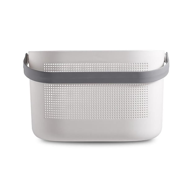 Almacenamiento De Plástico Cestas Organizadoras Huecas Con Asa Para El Hogar Cocina Baño Cateissary HA040009-04
