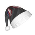 thumbnail image 2 of Fuzoiu Butterfly With USA Flag Print Santa Hat Christmas Hat for Adults,Santa Hats with Pompom, Unisex Xmas Holiday Hat for Christmas New Year Festive Party Supplies, 2 of 6