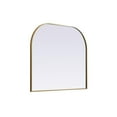 thumbnail image 5 of Elegant Decor Metal Frame Arch Mirror 40x34 Inch in Brass, 5 of 10