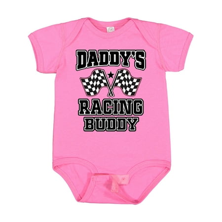 

Inktastic Racing Buddy Girls Car Flags Gift Baby Girl Bodysuit