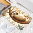 thumbnail image 6 of 1pc Sloth on a Branch Absorbent Non-Slip Bathroom Thickened Flannel Rug Decor,Soft,Quick Drying,Suitable For Indoor/outdoor Use,Bathrooms,Bedrooms,Kitchens,Terrace,Laundry Rooms,16"x24", 6 of 9