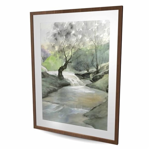 Begin Home Decor C1FM3648JKNDAG 36 x 48 in. Oasis of Relaxation - Framed Matted Print Wall Art for Home Decor