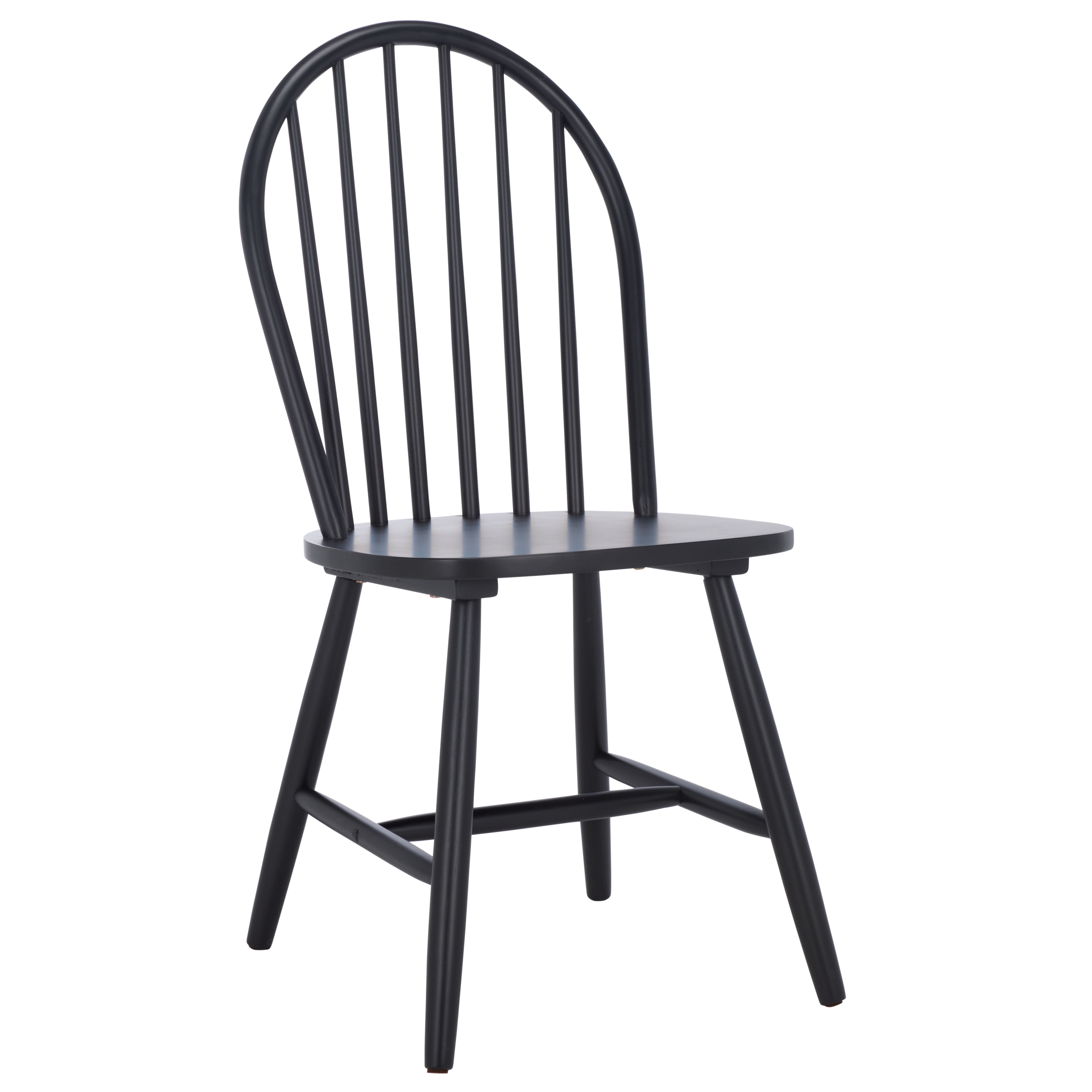 Safavieh Omaha Modern Wood Dining Side Chairs, Black (Set of 2)