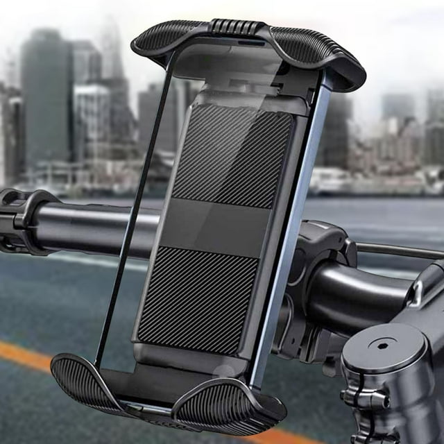 Soporte genérico para teléfono de motocicleta, clip para teléfono, soporte para teléfono fácil de usar para teléfonos de 4,8 a 6,8 pulgadas, deportes Para manillar