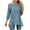 Blue Plus Size Blouse for Women_f, variant on CYMMPU Loose Fit Round Neck Tunic Tops Spring Tops Blouses for Women Dressy Casual Floral Pattern Fall Trendy Shirts 3/4 Sleeve Flare Hem Hide Belly Tops to Wear with Leggings T-Shirts S