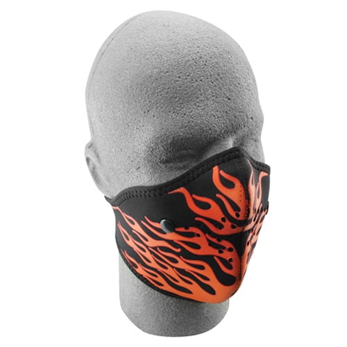 Balboa Neo-X Face Mask, Removable Filter, Red Flames by Balboa