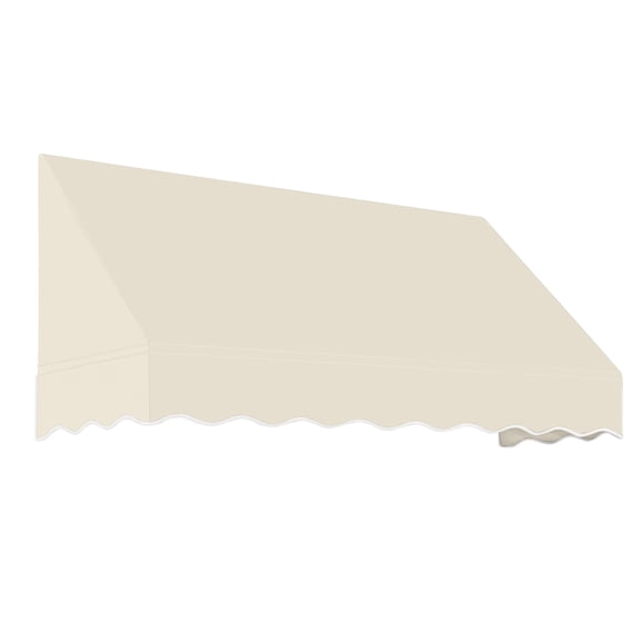 Awntech 8.38 Ft San Francisco Closed-Sided Fixed Awning Canopy (100.5in x 24in x 48in), Linen