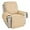 Beige, variant on Aorsher Plush Recliner Slipcover, Artificial Wool Lazy Boy Chair Cover for Recliner Chairs and Furniture, Quilted Cover for Home