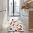 thumbnail image 4 of Red Mushroom Plant White Pattern Kitchen Rug Mat,Kitchen Runner Rugs Non Skid Washable,Decorative Kitchen Floor Mats for Kitchen,Sink,Laundry,17"x47.2", 4 of 7