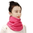 thumbnail image 2 of Eoperou Winter Fleece Neck Scarf Thickened Warmth Autumn Neck Sleeve Women Scarf Double Layer Plush Neckerchief Scarf Ring, 2 of 8