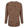 thumbnail image 6 of HLKJKLS Winter Clothing For Women Crew Neck Long Sleeve Basic Printed Tee Comfy Loose Imitation Cotton Versatile Casual Wear Yellow S-4Xl, 6 of 9