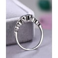 thumbnail image 4 of Alexandrite Heart cut gemstone Proposal Gift ring 925 sterling silver Engagement ring, 4 of 5