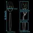 thumbnail image 2 of 10/25/50/75/... Count Clear Heavy Duty Plastic Forks/Spoons/Knives, Heavyweight Plastic Silverware Forks/Spoons/Knives, Fancy Plastic Cutlery, Elegant Disposable Forks/Spoons/Knives, 2 of 8