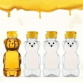 thumbnail image 6 of Shoreew 240ml Plastic Bear Honey Bottle Jars Empty Honey Squeeze Container with Flip-lid Reusable Bear Shaped Juice Bottle for Syrup Sauce Storing Dispensing, 6 of 7