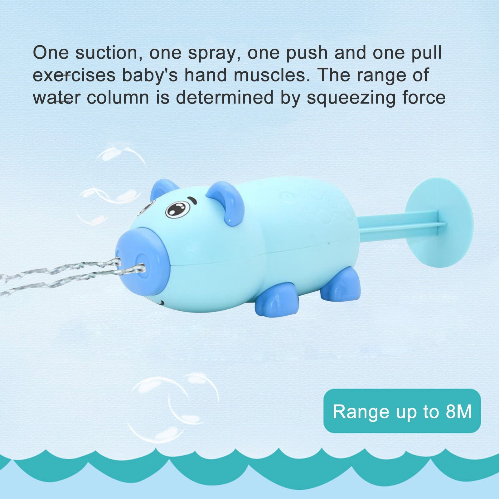 Water Strike Typhoon Burst, Pressurized One Pump Super Shot Blue Water Blaster