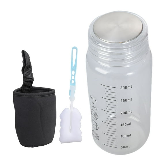 Clear Heatproof Glass Water Container 300ml Graduated Measurement Cup For Coffee Beverage Drinkware with Cup Sleeve