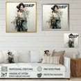 thumbnail image 4 of Designart "Asian Art Geishas beauty VII" Asian Floater Framed Wall Art Living Room, 4 of 7