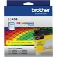 thumbnail image 3 of Brother Genuine LC406YS INKvestment Printer Ink, 1,500 Page-Yield, Yellow, 3 of 6