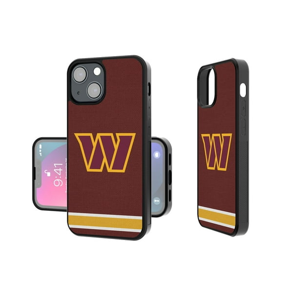 Washington Commanders iPhone Stripe Design Bump Case