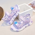 thumbnail image 4 of Weebloom Little Girls Sandals Versatile With Adjustable Strap Sole Lightweight Beach Footwear Comfort Hook & Loop Summer Shoes Beach Walking Sandals, 4 of 8