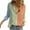 Orange, variant on Aayomet Womens T Shirts Womens Button Down Shirts V Neck Casual Long Sleeve Roll Up Loose Plain Graphic Tees For Women Dark Blue,S-XXL