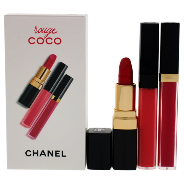 Rouge Coco Set by Chanel for Women - 3 Pc Set 0.19oz Lip Blush