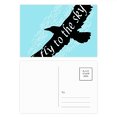 thumbnail image 1 of Black Animal Eagle Outline Natural Postcard Set Birthday Mailing Thanks Greeting Card, 1 of 3