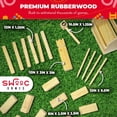 thumbnail image 4 of Juego de ajedrez Yard Game SWOOC Kubb Viking de madera dura, 4 of 5