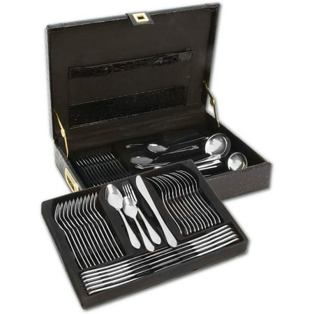 Sterlingcraft High Quality Heavy Gauge Stainless Steel 72pc Flatware and Hostess Set