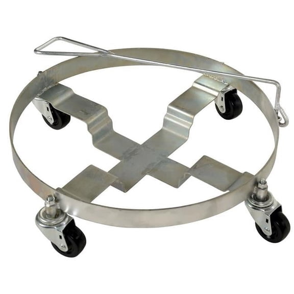 Vestil Manufacturing DRUM-DRH-HR Drum Dolly Round with Handle, 1000 lbs