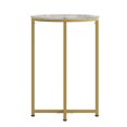 thumbnail image 4 of Greenwich Collection Glass End Table with Matte Gold Frame, 4 of 9