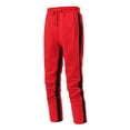 thumbnail image 1 of Entyinea Men's Sweatpants Casual Closed Bottom Elastic Wasit Sweatpants Red XL, 1 of 2