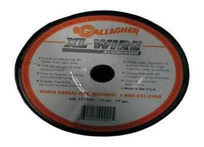 Silver Gallagher  17 Gauge Aluminum  1/4 mi Electric Fence Wire  1320 ft 