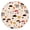 Colorful Mushroom Assortment, variant on Brown Mushroom Plant Black Pattern Round Fitted Tablecloth with Elastic Edge,Dining Table Cover Waterproof,Outdoor Round Tablecloth for Camping,Dining,Indoor and Outdoor