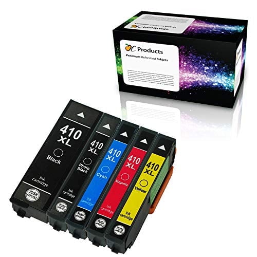 OCProducts Compatible Ink Cartridge Replacement for Epson 410 410XL for Expression XP-630 XP-830 XP-530 XP-635 XP-640 Printers (5 Pack)