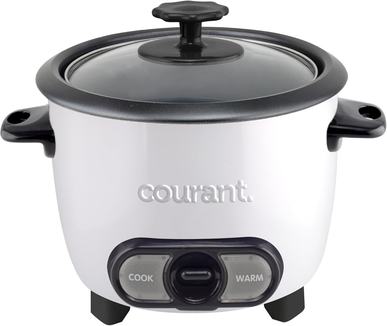 6-Cup Rice Cooker with Non-Stick Bowl, One Touch Operation, White