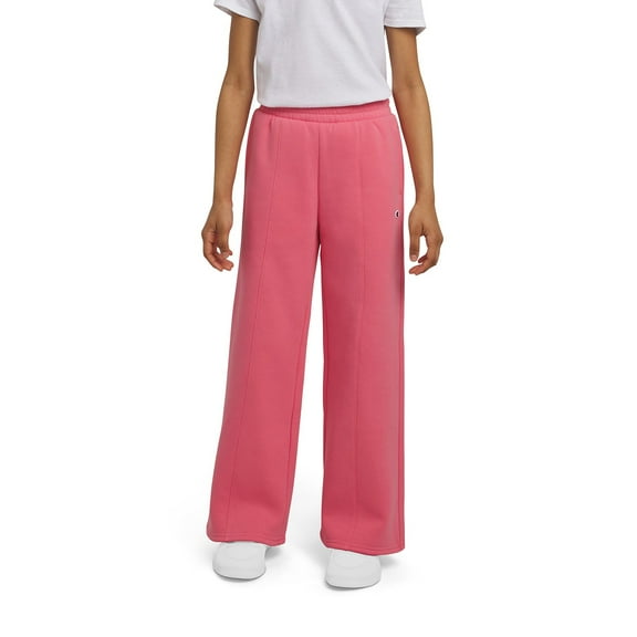 Champion Girls Logo Fleece Wide Leg Sweatpant