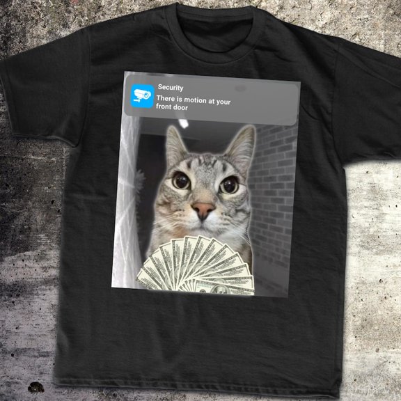 Ring Cat with Motion Meme Shirt, Cursed Cat, Funny Meme Shirt, Ironic Shirt, Cat Lover Gift, Oddly Specific, Unhinged Shirt, Cursed, Cringe